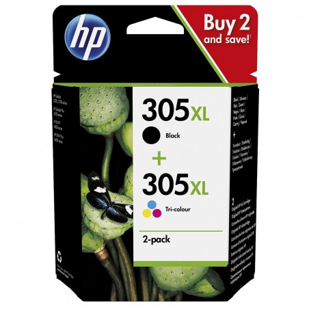 Pack de 2 cartouches 305XL HP Noir et Couleur