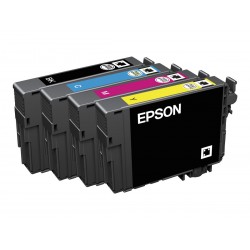 Epson T1806 Paquerette - Pack de 4 - noire, cyan, magenta, jaune - originale - cartouche d'encre