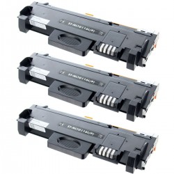Toner équivalent à Samsung MLT-D116L Pack de 3 Noir
