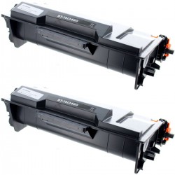 Toner équivalent à Brother TN3480 Pack de 2 Noir