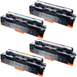 Toner équivalent à Canon 055H Pack de 4 4 Couleurs - Avec puce