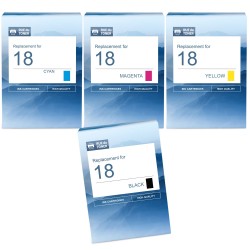 Cartouche d'encre équivalent à Epson Multipack 18 Pack de 4 Noir, Jaune, Cyan, Magenta