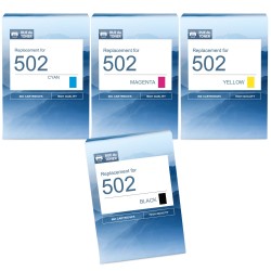 Cartouche d'encre équivalent à Epson Multipack 502 Pack de 4 Noir, Jaune, Cyan, Magenta