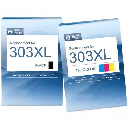 Pack de 2 cartouches compatibles HP 303XL