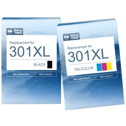 Kit cartouche d'encre compatible pour HP 301 XL noir et document