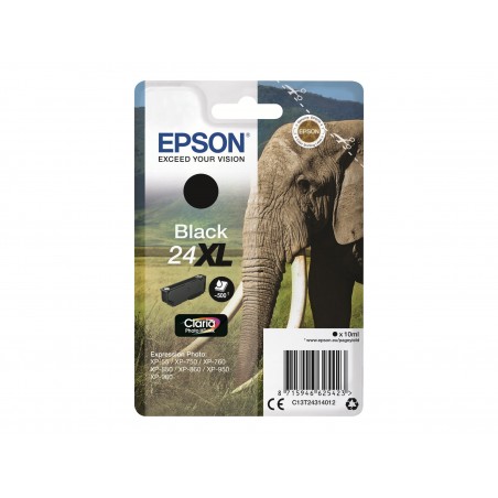 Epson T24XL Elephant - à rendement élevé - noire - originale - cartouche d'encre Epson T24XL Elephant - à rendement élevé - noire - originale - cartouche d'encre