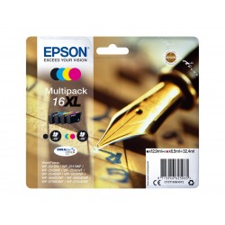 Epson T16XL Stylo Plume - Pack de 4 - à rendement élevé - noire, cyan, magenta, jaune - original - cartouche d'encre