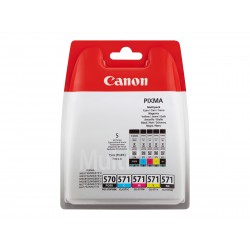 Canon 570 571 XL - Noir, rouge, bleu, jaune - Compatible