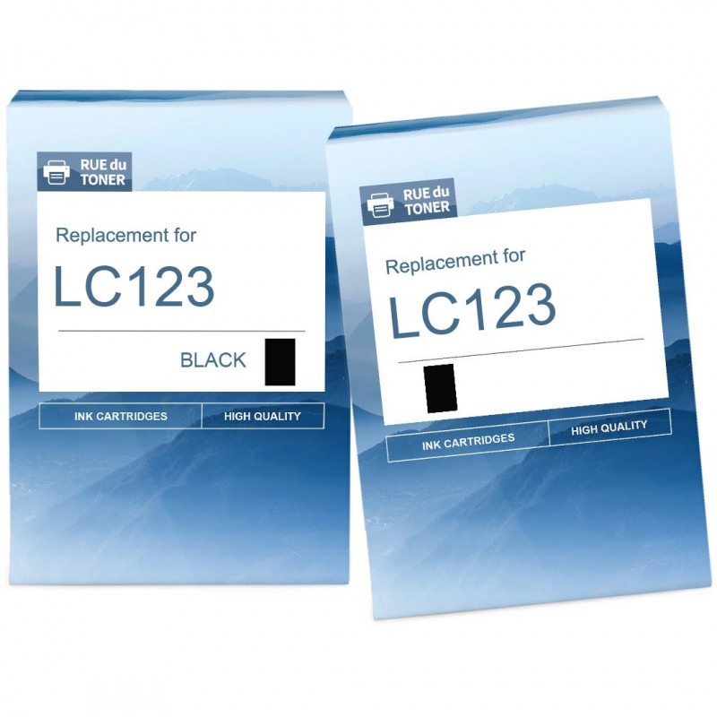 LC123 Cartouches d'encre Compatible pour LC123 LC121 avec Brother DCP-J132W  MFC-J6720DW DCP-J552DW MFC-J4410DW MFC-J470DW MFC-J870DW MFC-J6920DW