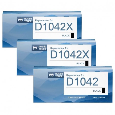 Toner équivalent à Samsung MLT-D1042X Pack de 3 Noir Toner équivalent à Samsung MLT-D1042X Pack de 3 Noir