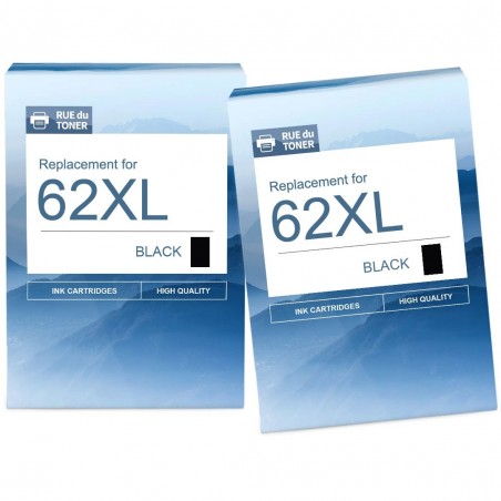 Pack de 2 cartouches compatibles 62XL