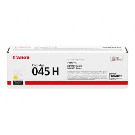 Canon 045 H - haute capacité - jaune - originale - cartouche de toner Canon 045 H - haute capacité - jaune - originale - cartouche de toner