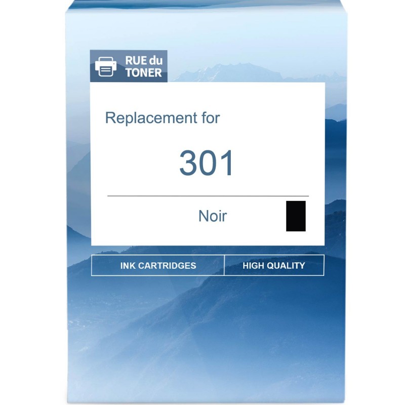 Cartouche d'encre compatible 301 C8H301B Noir (H301B) - Toner Services