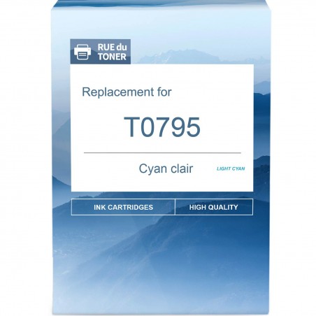 Cartouche encre compatible T0795 Light Cyan
