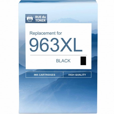 HP 963Xl Pack de 4 Cartouches Authentiques d'encre Noire/Cyan