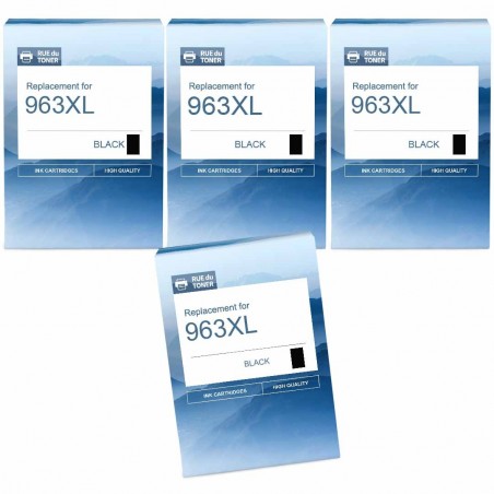 Pack de 4 cartouches compatibles HP 963XL