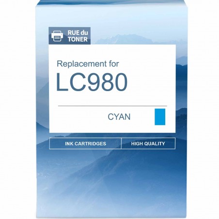 Cartouche jet d'encre équivalent BROTHER LC980C