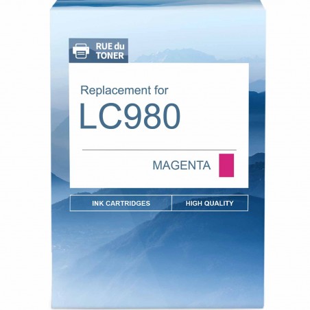 Cartouche jet d'encre équivalent BROTHER LC980M Cartouche jet d'encre équivalent BROTHER LC980M