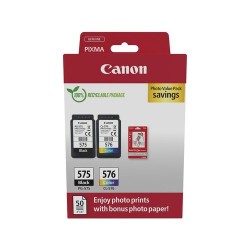 Canon 5438C004 Canon PG575/CL576 5438C004 Pack de 2 cartouches originales Noir, Couleur