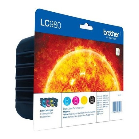 Brother LC980VALBP Brother LC980VALBP Pack de 4 cartouches originales Noir
