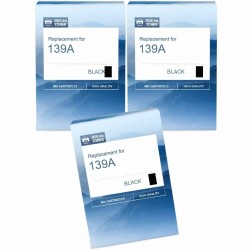  HP 139A W1390A Pack de 3 Cartouches de toner compatibles Noir