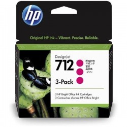  HP 712 3ED78A Pack de 3 cartouches originales Magenta