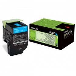  Lexmark 802CE 80C20CE Cartouche de toner originale Cyan