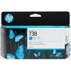  HP 738 498N5A cartouche Cyan