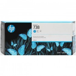  HP 738 676M6A cartouche Cyan