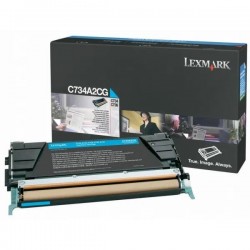  Lexmark  C734A2CG Cartouche de toner originale Cyan
