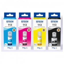  Epson 113 C13T06B640 Pack de 4 cartouches originales Noir, jaune, cyan, magenta
