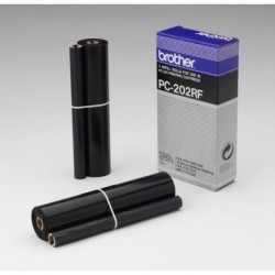  Brother  PC202RF Pack de 2 rubans d'impression original Noir