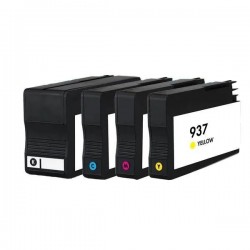  HP 937 6C400NE Pack de 4 cartouches originales Noir, jaune, cyan, magenta