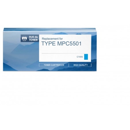  Ricoh TYPE MPC5501 842051 Cartouche de toner compatible Cyan