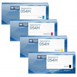  Canon 054H 3025C002, 3026C002, 3027C002, 3028C002 Pack de 4 Cartouches de toner compatibles Noir, Jaune, Cyan, Magenta