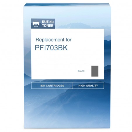  Canon PFI703BK 2963B001 cartouche compatible Noir