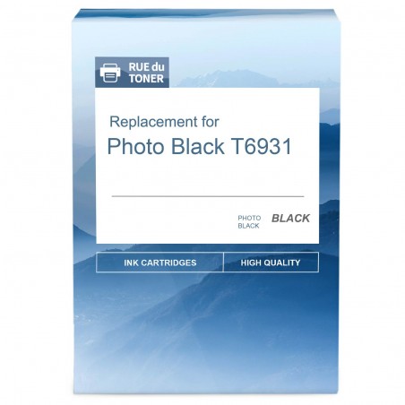  Epson Photo Black T6931 C13T693100 cartouche compatible Noir photo
