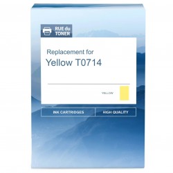  Epson Yellow T0714 C13T07144012 cartouche compatible Jaune