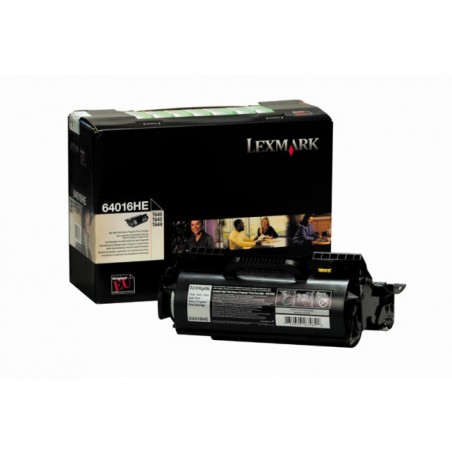 Lexmark 64016HE - à rendement élevé - noire - original - toner Lexmark 64016HE - à rendement élevé - noire - original - toner