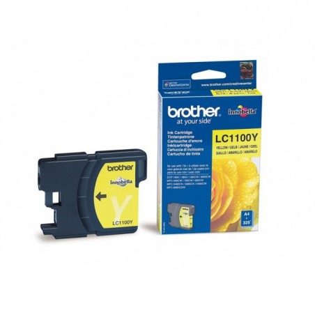 Brother LC1100 - jaune - originale - cartouche d'encre Brother LC1100 - jaune - originale - cartouche d'encre