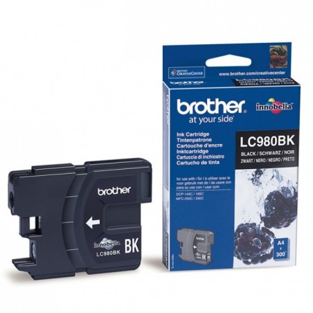 Brother LC980 - noire - originale - cartouche d'encre Brother LC980 - noire - originale - cartouche d'encre