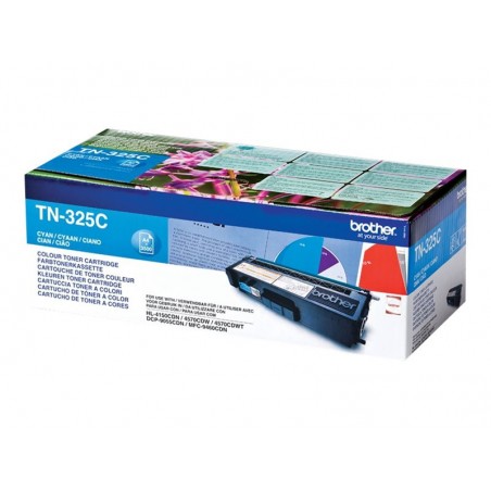 Brother TN325C - à rendement élevé - cyan - original - toner Brother TN325C - à rendement élevé - cyan - original - toner