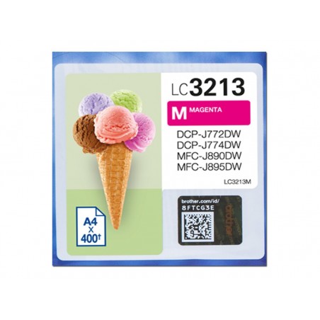 Brother LC3213M - haute capacité - magenta - originale - cartouche d'encre Brother LC3213M - haute capacité - magenta - originale - cartouche d'encre